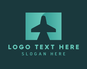 Teal - Logistics Cargo Plane logo design