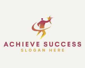 Human Star Coaching Success logo design