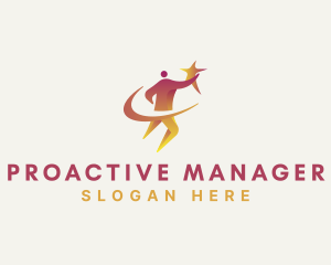 Manager - Human Star Coaching Success logo design