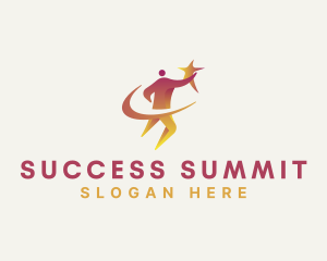 Human Star Coaching Success logo design