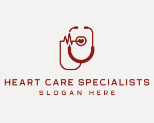 Cardiologist - Cardiologist Heart Stethoscope logo design
