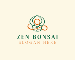 Yoga Zen Meditation logo design