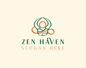 Yoga Zen Meditation logo design