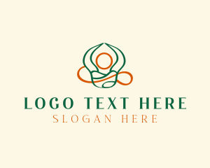 Person - Yoga Zen Meditation logo design