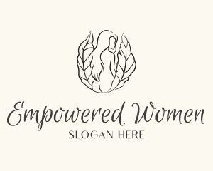 Organic Nude Woman Spa logo design