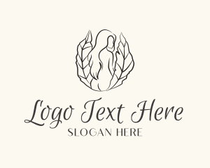 Organic Nude Woman Spa Logo