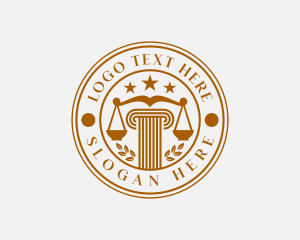 Lawyer - Courthouse Law Attorney logo design