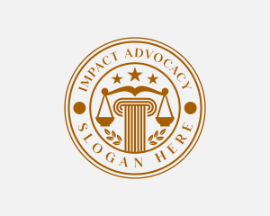 Courthouse Law Attorney logo design