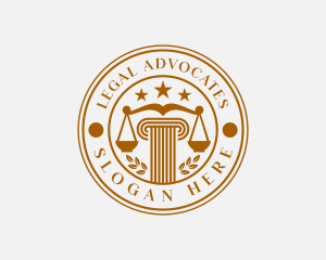 Courthouse Law Attorney logo design