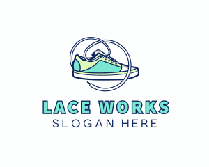 Shoelace - Sneakers Activewear Brand logo design