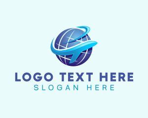 World - Travel Airline Globe logo design
