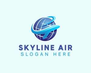 Airline - Travel Airline Globe logo design