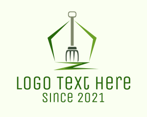 Home Cleaning - Green Lawn Service logo design