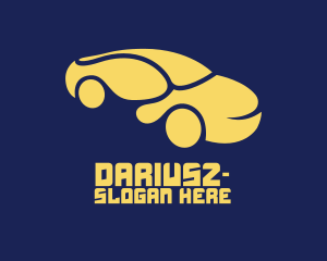 Curvy Yellow Car Logo