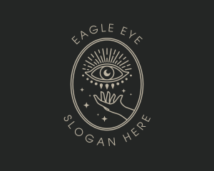 Mystical Eye Hand logo design