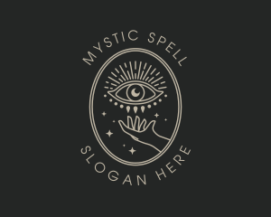Spell - Mystical Eye Hand logo design