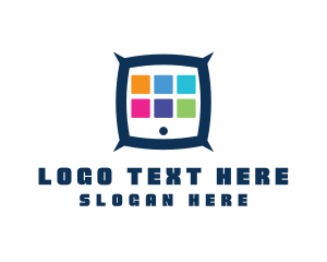 Booking - Pillow App TV logo design