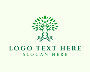 Meditation - Organic Tree Agriculture logo design