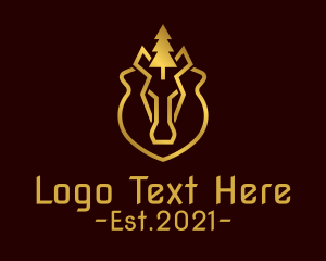 Lux - Deluxe Bear Campsite logo design