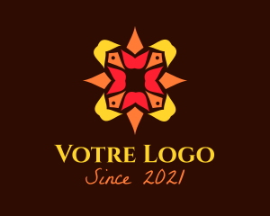 Lantern - Festive Poinsettia Lantern logo design