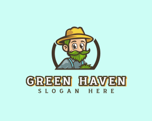 Turf - Lawn Gardener Farmer logo design