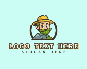 Lawn Gardener Farmer Logo