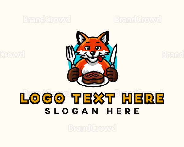 Fox Meat Steak Logo