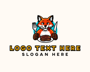 Steak - Fox Meat Steak logo design