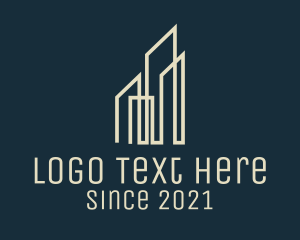 Engineer - Pointy Skyscrapers Real Estate logo design