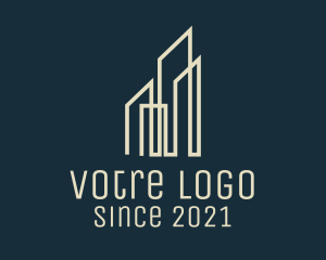 Structure - Pointy Skyscrapers Real Estate logo design