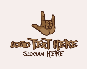 Cool - Hiphop Hand Symbol logo design