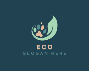 Paw Print - Eco Pet Grooming logo design