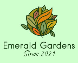 Autumn Leaf Garden  logo design