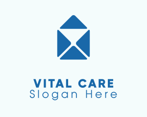 Blue Mail Envelope Logo