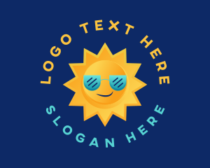 Sun - Happy Summer Sun logo design