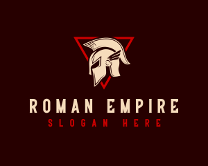 Spartan Warrior Helmet logo design