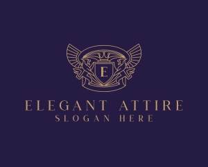 Elegant Griffin Heraldry logo design