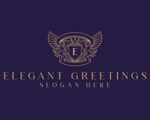 Elegant Griffin Heraldry logo design