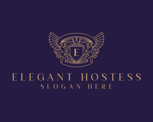 Elegant Griffin Heraldry logo design