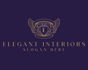 Elegant Griffin Heraldry logo design