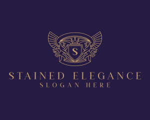 Elegant Griffin Heraldry logo design