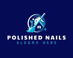 Cleaning Maintenance Janitorial logo design