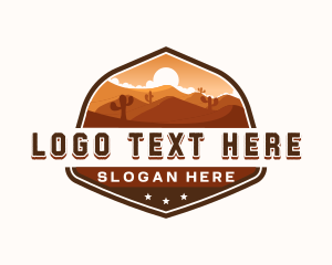 Texas - Western Desert Dunes logo design
