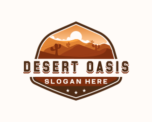 Western Desert Dunes logo design