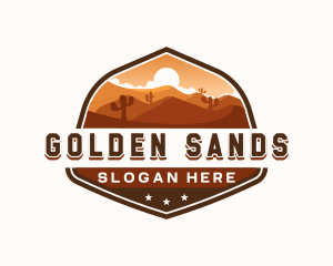 Western Desert Dunes logo design