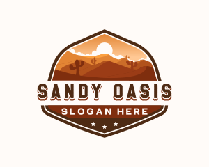 Western Desert Dunes logo design