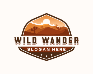 Western Desert Dunes logo design