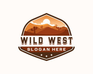 Western - Western Desert Dunes logo design