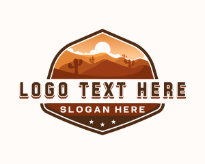 Sand - Western Desert Dunes logo design