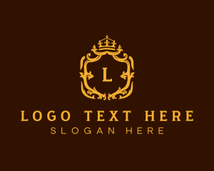 Boutique - Luxury Crown Hotel logo design